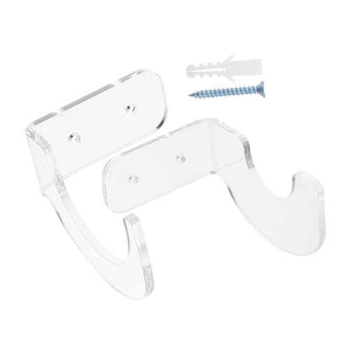 Sosoport Bat Display Holder Acrylic Baseball Bat Wall Mount Storage Rack for Hockey Stick