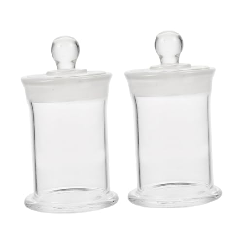 FUNOMOCYA 2pcs High Borosilicate Specimen Bottle Chemical Reagent Bottle Specimen Collection Bottle Clear Container Amber Sample Bottles Sample Sealing Bottle Lab Reagent Bottle Glass