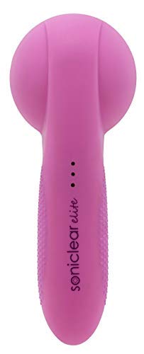 Michael Todd Beauty Soniclear Elite - Antimicrobial Facial Cleansing Brush System - 6-Speed Sonic Powered Exfoliating Face & Body Brush