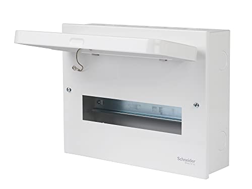 Schneider Electric Easy9, kompaktowy, 10-drożny metalowy pojemnik, pusta jednostka konsumpcyjna, EZ9E10MCCU, biały