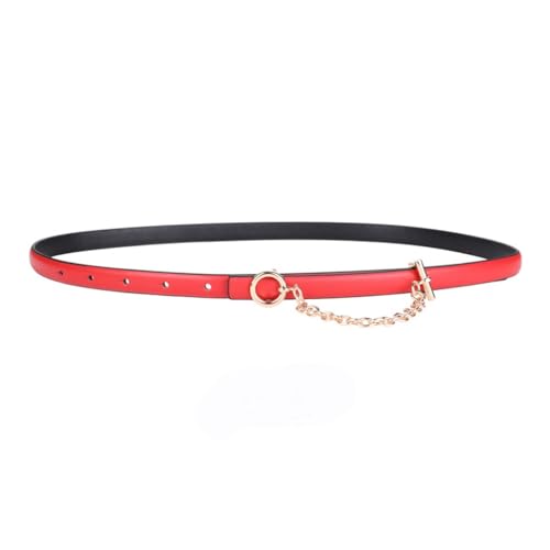 Women's Thin Belt Cowhide Decorative Shirt With Dress Suit With Waist Cinching Small Belt Women's(white-Dinosaur Doodle4)