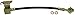 Dorman H620563 Rear Driver Side Brake Hydraulic Hose Compatible with Select Ford Models