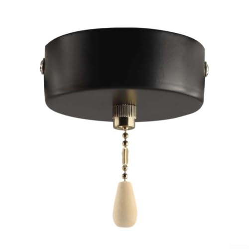 Image of Pull Cord Switch for White Top Mount ABS Bathroom Light Pull