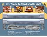 2 Pack Touch On Brushed Nickel Slim Linkable Undercabinet Light 14.5"/36.8 cm