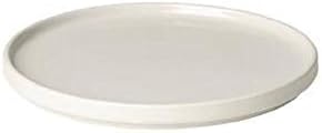 Blomus PILAR Ceramic Dessert Plate 8 Inch Moonbeam - Cream Set of 4