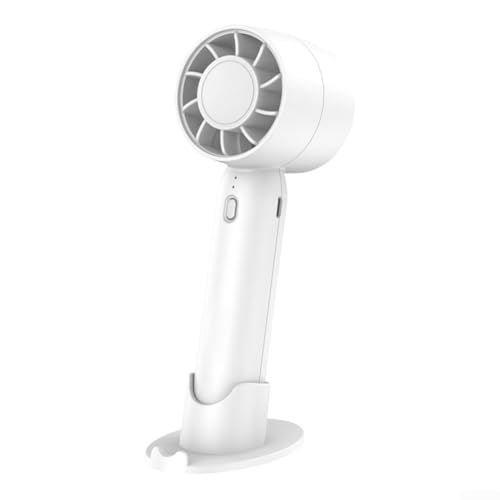 Allthingstore Mini ventilador portátil sin aspas de carga USB, ventilador silencioso de turbina de escritorio con soporte para oficina en casa (blanco)