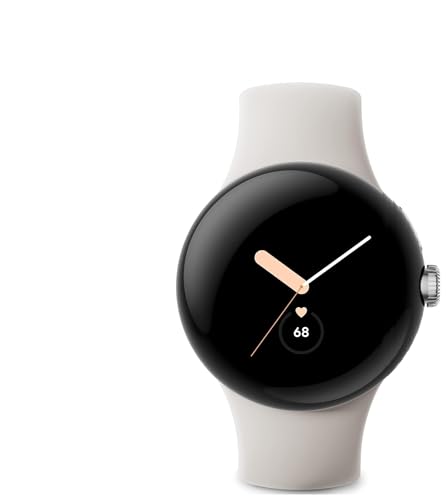 Image of Google Pixel Watch 41mm Smartwatch with LTE WiFi, GPS, BT and Heart Rate Monitor in Bulk Packaging (Silver Chalk Active)