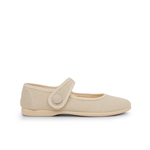 Chaussures Babies Fille en Lin à Scratch Pisamonas