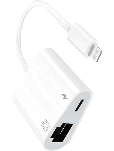 【Servizio amichevole e risposta rapida】1 confezione * Adattatore Ethernet per iPhone Cat 5 Cat 6 Cat 7 Cat 8. Una garanzia di 18 mesi e un servizio clienti cordiale. Se avete domande su questo cavo Ethernet, vi preghiamo di contattarci, faremo del nostro meglio per risolvere il vostro problema entro 12 ore.