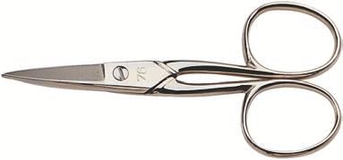 nippes Solingen Nail scissors, straight tip, 9 cm, scissors, Silver