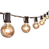 100Ft G40 Globe String Lights with Clear Bulbs-UL Listed for Indoor/Outdoor Commercial Use