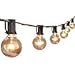 100Ft G40 Globe String Lights with Clear Bulbs-UL Listed for Indoor/Outdoor Commercial Use