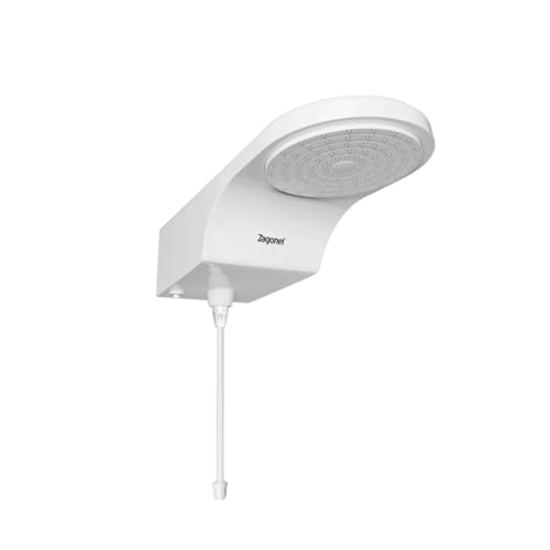 ZAGONEL Ducha Eletrônica Fit, 6800W, 220V, Branco, Sistema Eletrônico com Ajuste de Temperatura