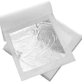 Feuilles D'or Comestibles SIM GOLD LEAF - 10 Feuilles De 44 Mm X 44 Mm, Neuves