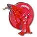 Reelcraft 50 Ft. Hose Length,1" Size I.D.,500 PSI,24-1/4 x 26-1/4 x 12" Dim.,115 Lbs.,D9000 Series Spring Driven,Low Pressure Air/Water Mobile Base Reel (Hose Not Included)