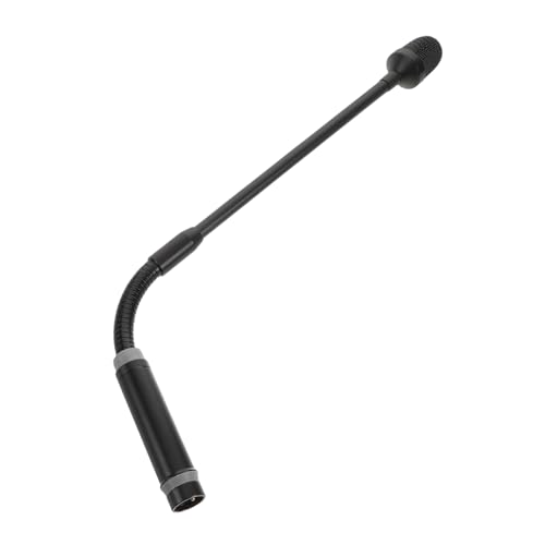 OFFSCH Gooseneck Microphone for Audio Mixer Pin XLR Dynamic Mic with Flexible Angle Metal Hose for Live Performances Meetings and Professional