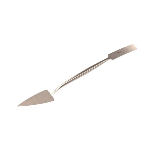 Bon Trowel and Square Tool – 3/4" Forged Steel Blade with Trowel and Square Ends for Detail Work – 8 3/4" Long Hand Tool for Masonry, Stucco, and Decorative Finishing