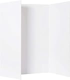 PROTECTAFILE Tri-Fold Spotlight Foam Presentation Board 840 x 594mm(A1-A2) Ideal for Showcasing Artwork & Projects -Lightweight Fold Presentation Board,Foldable Display for School (WHITE, 1 PACK)