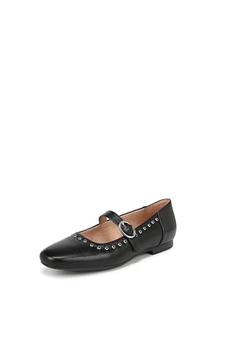 Naturalizer Women's Kelly Mary Jane Flat, Black Leather 1, 5