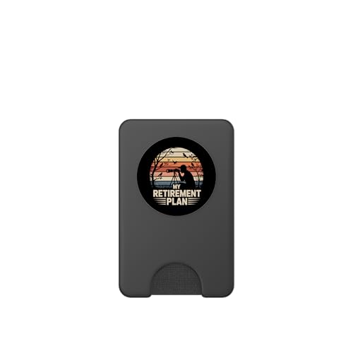 Photographe rétro My Retirement Plan Observation des Oiseaux Coucher de Soleil PopSockets PopWallet pour MagSafe – vue 2