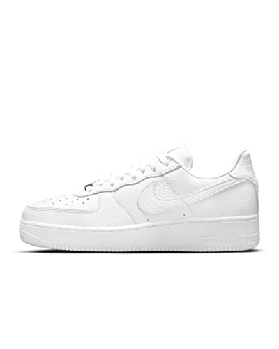 Image of Nike Men's Air Force 1 '07 Craft Crocodile-Swoosh White /White (CU4865 100) -