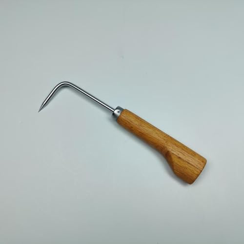 Herramientas de jardinería rastrillo mano acero inoxidable miniatura 4