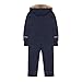 Baby Snowsuit Boy Winter One Piece Fleece-Lined Western Outfit For Girls Outdoor Windproof Ski Jumpsuit Waterproof Fashion Snowsuit Youth Clothing 1-15 Years Navy-150