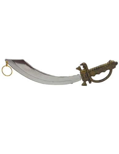BookMyCostume Pirate Captain Sword Halloween Fancy Dress Costume Accessories,Silver