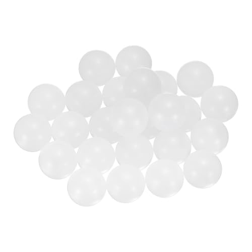 uxcell 25pcs PP Plastic Bearing Balls 5/8" Solid Plastic Balls, G2 Precision Bearing Ball Frosted Surface, White