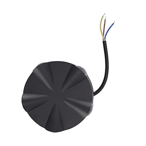 Kinkiet ścienny LED Prosty Okrągły Aluminiowy Zewnętrzny Wodoodporny Czarny Kinkiet 5W 5LED o Ciepłym, Romantycznym Designie, Nowoczesnym, Minimalistycznym Stylu na Dziedziniec,