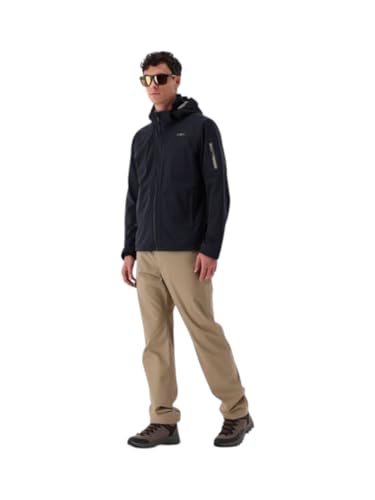 Chaqueta softshell CMP con capucha extraíble y cremallera completa para hombre 6