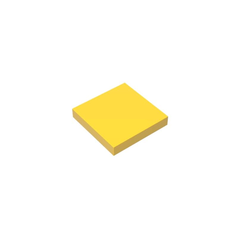 Gobricks 3068 Foundation Plate Tile 2x2 with Groove 50 Pieces GDS-561 Compatible with Lego Building Blocks Color:Yellow — image 1