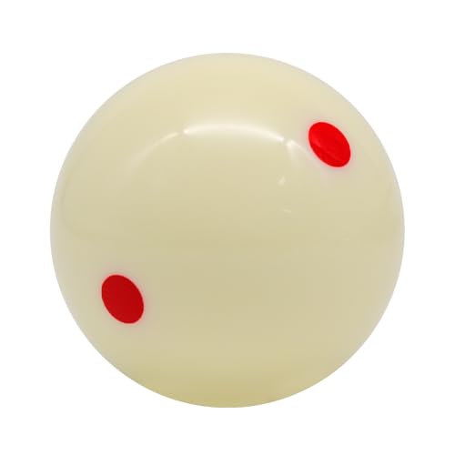 FORYNXHWIN 57.2mm Snooker Training Ball With Red Dots - Resin Pool Cue Ball for Practice and Game Room Leisure Sports