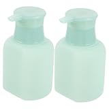 NOLITOY 2 Piezas Botellas Vacías Dosificadoras con Bomba para Champú y Loción Unidades de Recargables Diseño Compacto y Ligero Aptas para Baño y Ducha Libres de Bpa