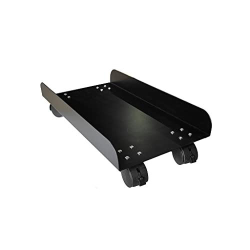 Soporte para CPU ENGENDER con 4 ruedas silenciosas, carrito móvil para torre de computadora de escritorio, soporte móvil para torre de computadora (Negro) miniatura 1