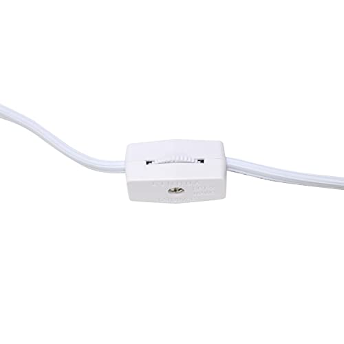 Simple Designs LT2007-RED Chrome Mini Basic Table Lamp with Fabric Shade, Red