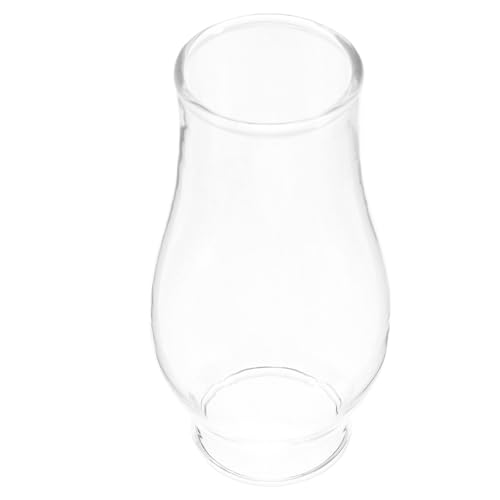 NUOBESTY Abat-Jour en Verre pour Lampe à Pétrole Accessoire Rétro Coupe-Vent Remplacement Simple pour Lampe à Huile pour Éclairage de Secours et Camping