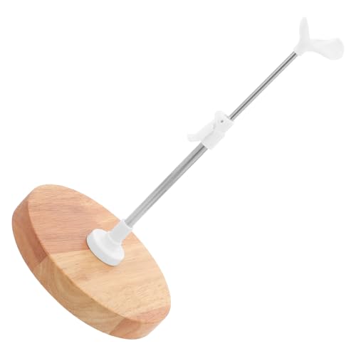 Parliky Soporte para Muñecas de Madera Maciza 30 CM Ajustable Base de 15 CM Diámetro Estante Estable para Exhibición y Almacenamiento Portátil de Figuras Coleccionables