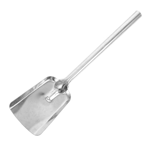 Alipis Pala de Hierro para Ceniza con Mango Pala Multifuncional para Chimenea Barbacoa y Jardín Herramienta Ergonómica para Limpieza de Brasas y Carbón