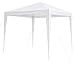 SONLEX Garten Pavillon 3x3m wasserdicht PE Plane Festzelt Partyzelt weiß
