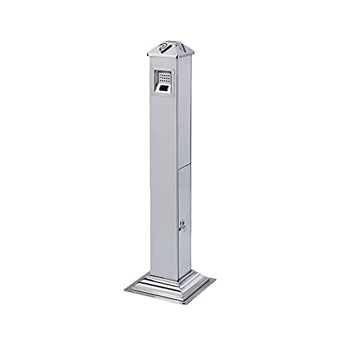 Cenicero de pie de acero inoxidable para exterior de 113,5 cm con base estable