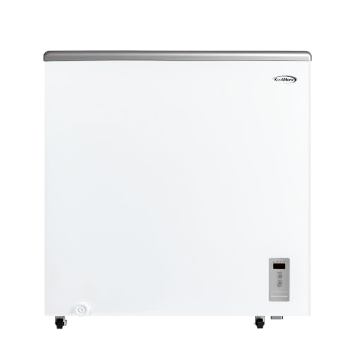Image of KoolMore 30 in. Commercial Flat Top Ice Cream Display Freezer, NSF Listed, 7 Cu. Ft. in White