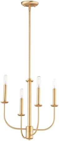 Maxim Wesley 4 Light Small Chandelier with Satin Brass Finish