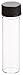 JG Finneran 88020-1760 Borosilicate Glass Dram Sample Vial with Solid Top Cap and PTFE/F217 Septa, Clear, 2 Dram Capacity, 17mm Diameter x 60mm Height (Case of 100)