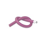 LeLuv Silicone Hose and Male Fitting for Vacuum Pumps Premium Non-Collapsible Slippery 1/4 inch Inside Diameter x 12 inch Length Purple