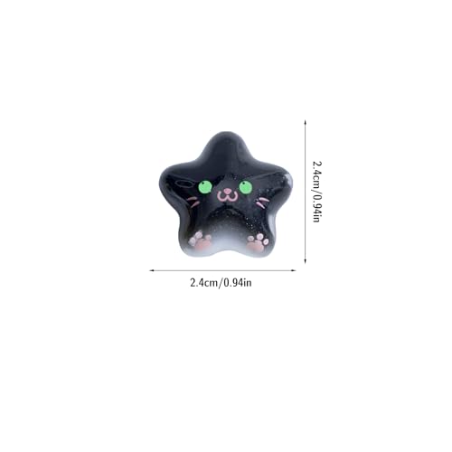 8 Imán Estrella Decorativo para Refrigerador con Gatito miniatura 6