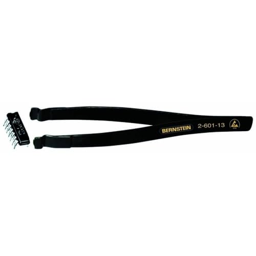 Bernstein 2-601-13 IC Tweezers with ESD Coating, Multicolored