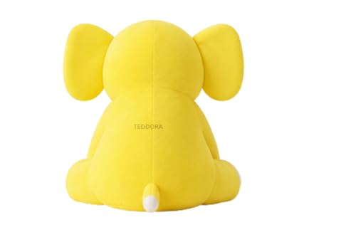 Image of Appu Ele Soft Toy for Girls Boys Kids, Yellow, Elephant Animal Plush Stuffed Baby Teddy Gift Birthday, 25 cm