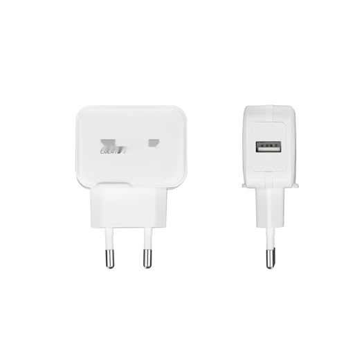 Cargador de Pared USB 5V 2.4A, Compacto y Ligero, Ideal para Cargar Dispositivos móviles y Accesorios en casa o Viajes.