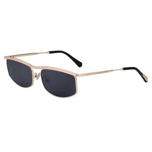 Lunettes de soleil punk vintage en métal anti-éblouissement pour conduite et confort visuel